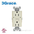 15 Amp Light Almond Self Test GFCI Outlet